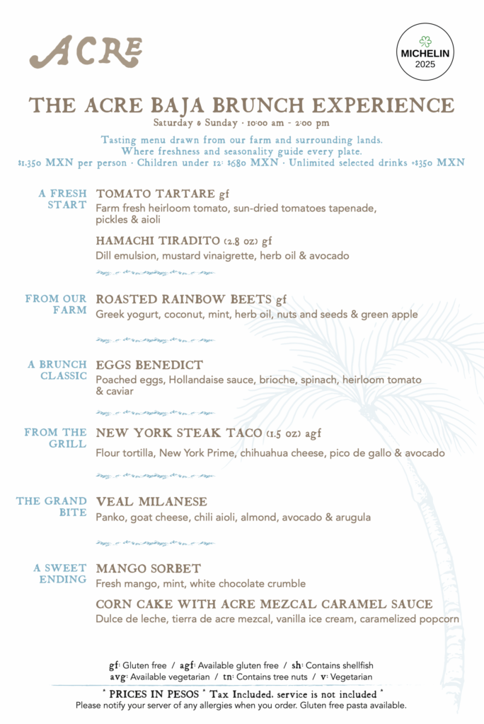 Acre Brunch Tasting Menu May26 ENG
